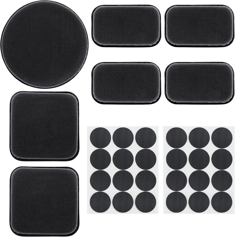 Aoutacc Universal Airsoft Helmet Padding, Replacement Foam Kits Set, Pads and Accessories for Fast/Mich/ACH/USMC/PASGT Helmets (Black) - Image 1